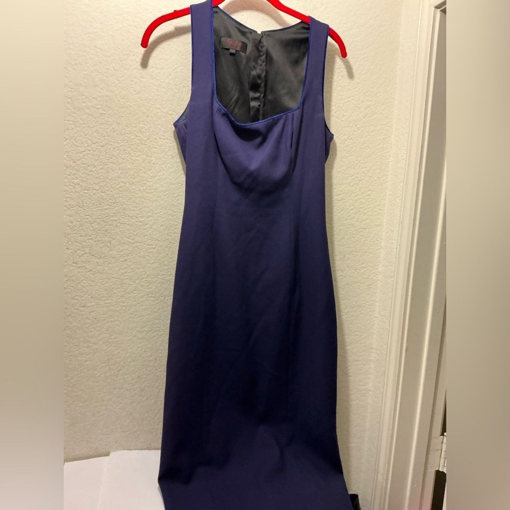L'Wren Scott Strapless Purple Dress virgin wool blend size IT 44